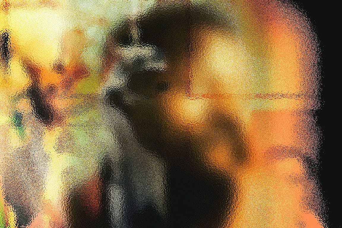 A very blurry illustration of a bearded person.